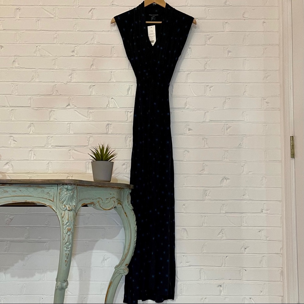 NWT French Connection Blue Star Long Maxi Dress